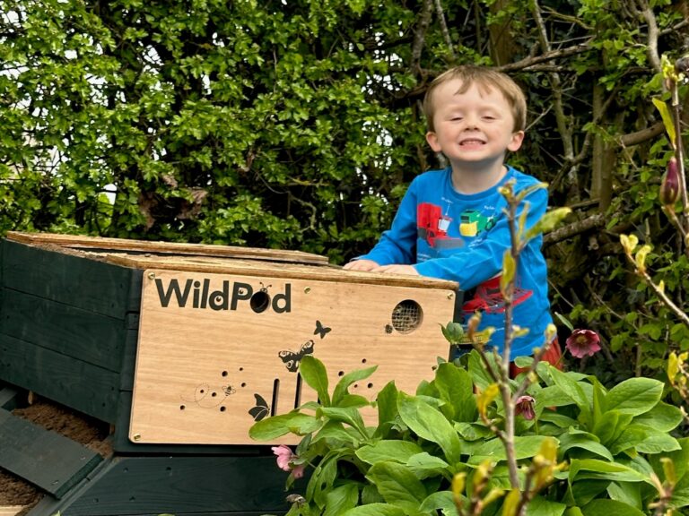 BioScapes' youngest fan with his WildPod