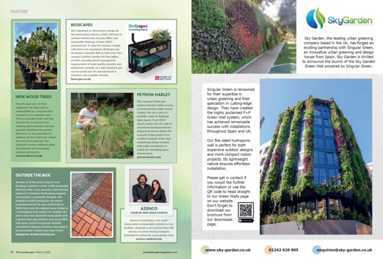 BioScapes feature in Pro Landscaper magazine